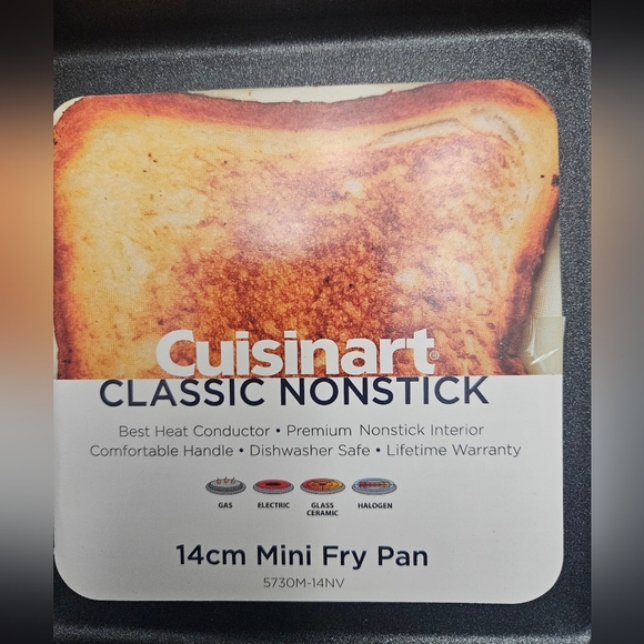 Cuisinart, Blue Classic Non-Stick Mini Square Frying Pan. Dishwasher Safe. New - Picture 2 of 4